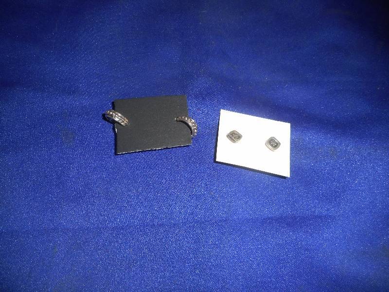 2 PAIR STERLING SILVER EARINGS