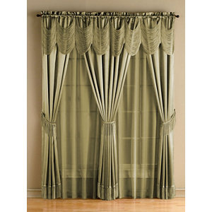 Halley 56 x 84 6-pc. One-Rod Drapery Sets