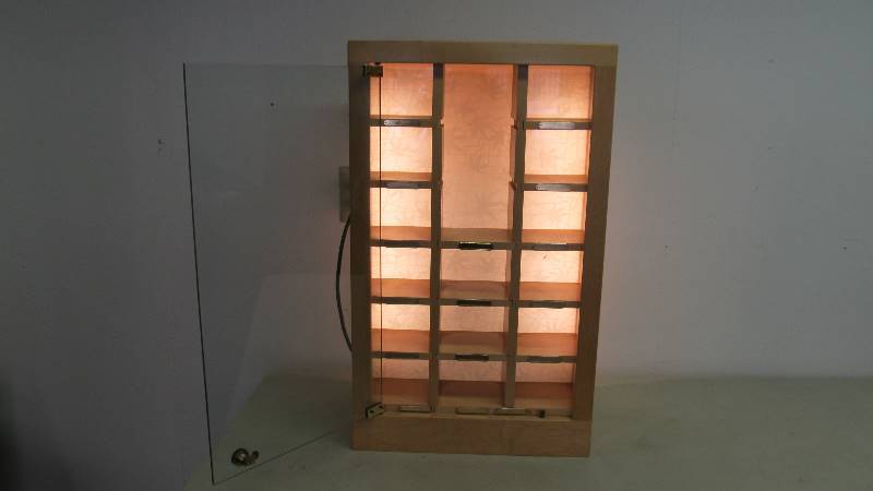 lot 5 image: Working Lighted Curio Display Cabinet