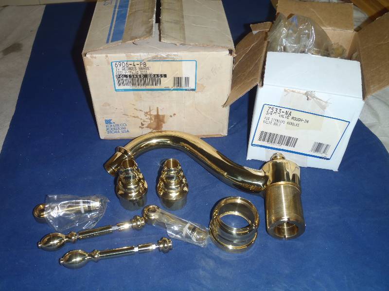 Polished Brass Tub Faucet