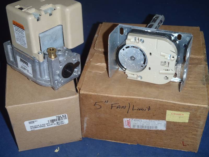 Gas Valve and Fan Limit