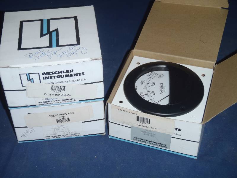 Weschler Dual Meters 0-6000