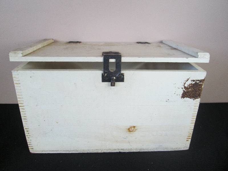 lot 5 image: Old Painted Wood Box