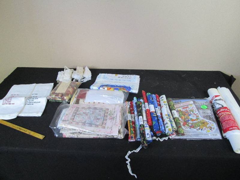 lot 32 image: Quilting Fabric And Heat Bond Quilting Kit