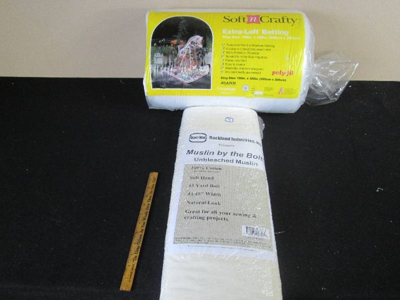 lot 47 image: Poly-Fill Batting and Muslin