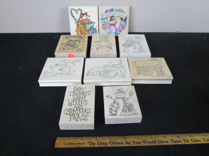 lot 55 image: Rubber Stamper Assortment