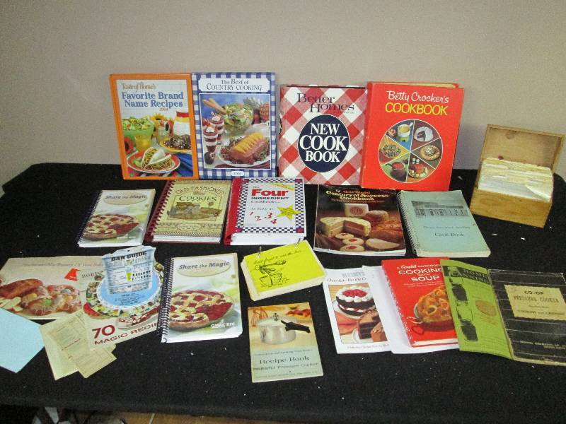 lot 242 image: Vintage cook books