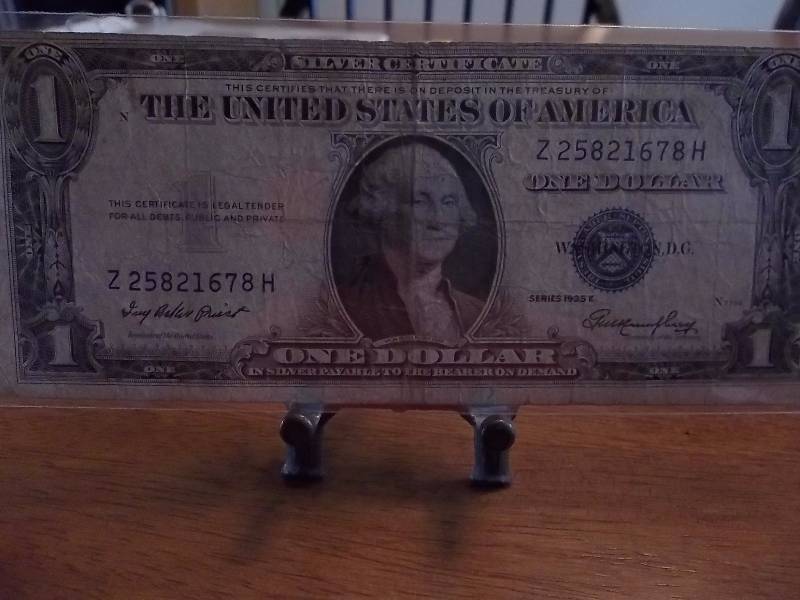 US $1 Silver Certificate Series 1935 G