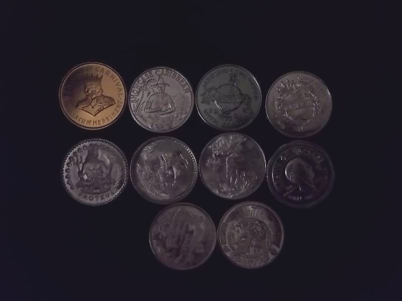 10 Mardi Gras Coins From 1960-2000