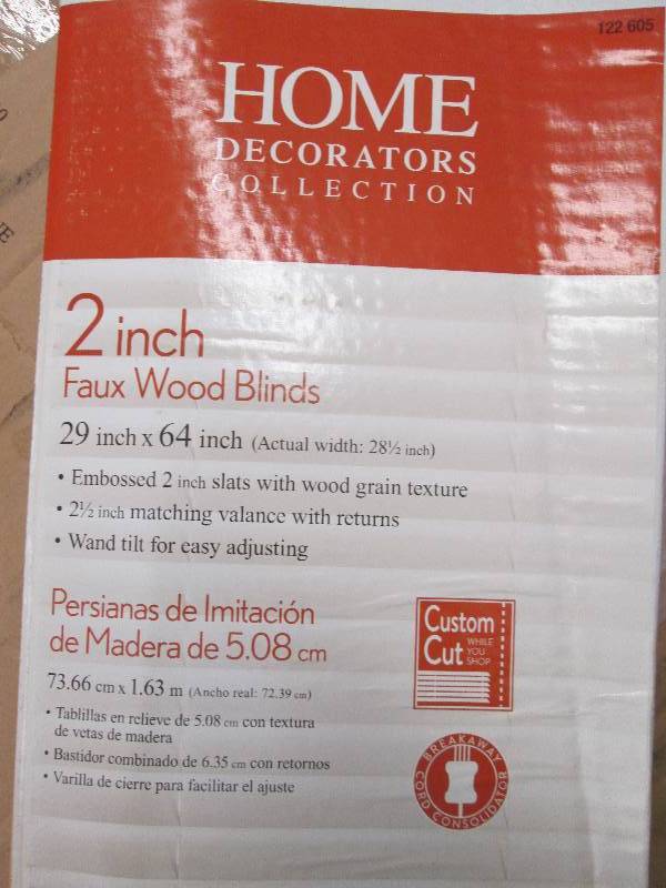 Set of 2 Home 2 inch Faux Wood Blin...