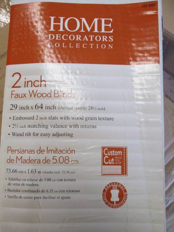 Set of 2 Home  2 inch Faux Wood Bli...
