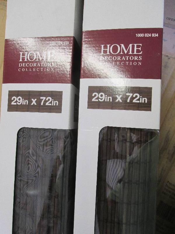 Set of 2 Home Natural Roman Shade E...