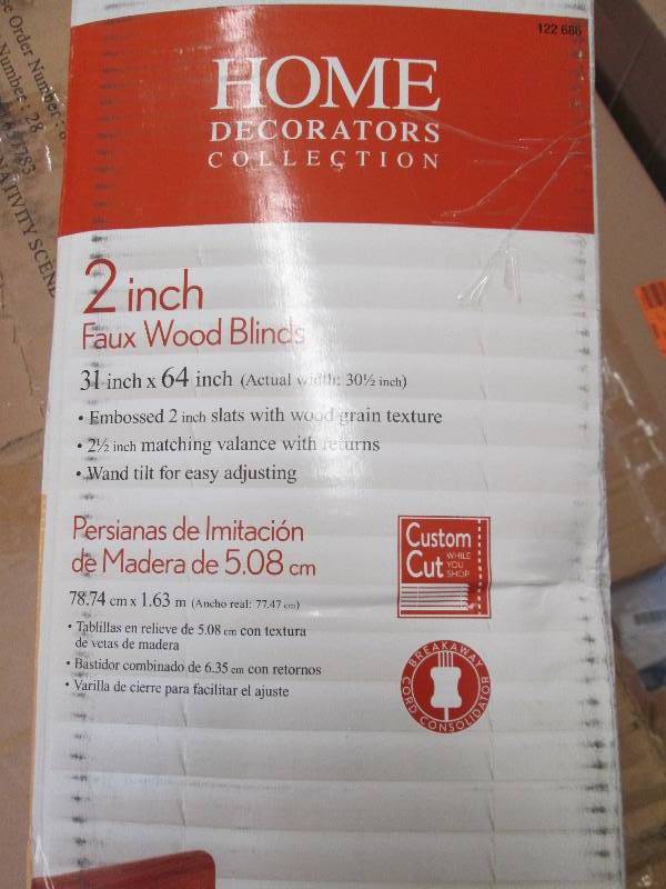 Set of 2 Home 2 inch Faux Wood Blin...