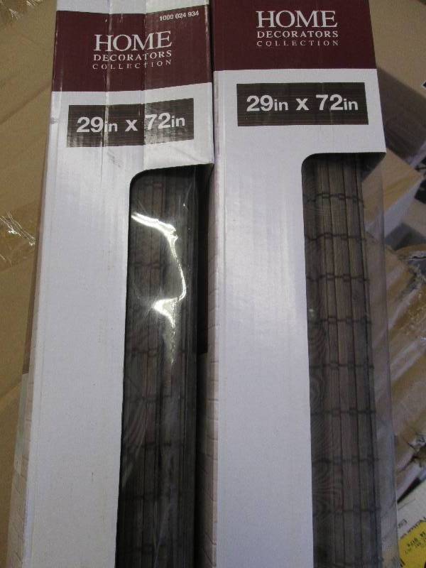 Set of 2 Home Natural Roman Shades ...