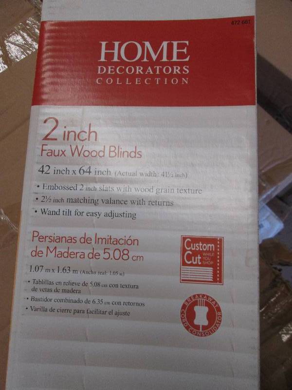 Set of 2 Home 2 inch Faux Wood Blin...