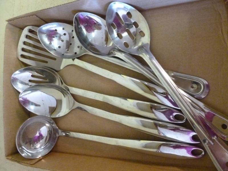 lot 93 image: Stainless Steel Utensils