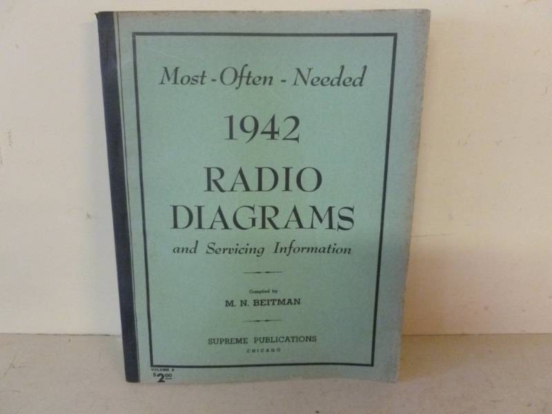 lot 141 image: Vintage Radio Diagram Booklet