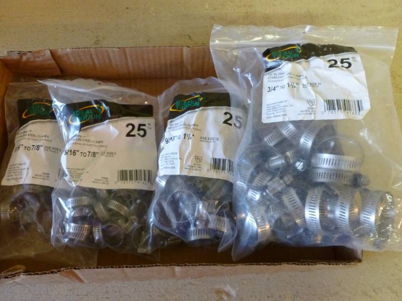 lot 171 image: New Hose Clamps