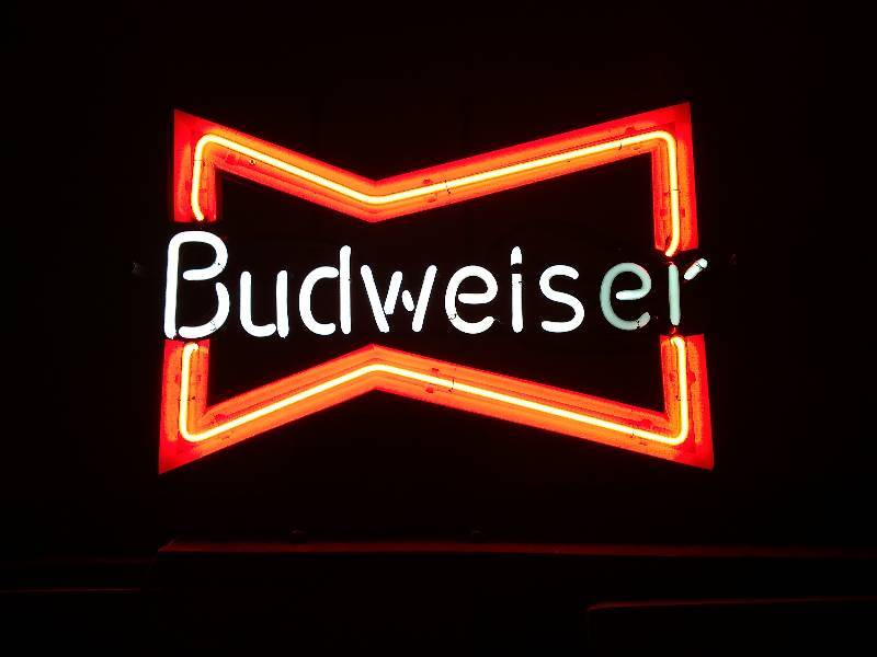 Vintage Budweiser Bow Tie Neon Sign | August Sin Auction - Beer ...