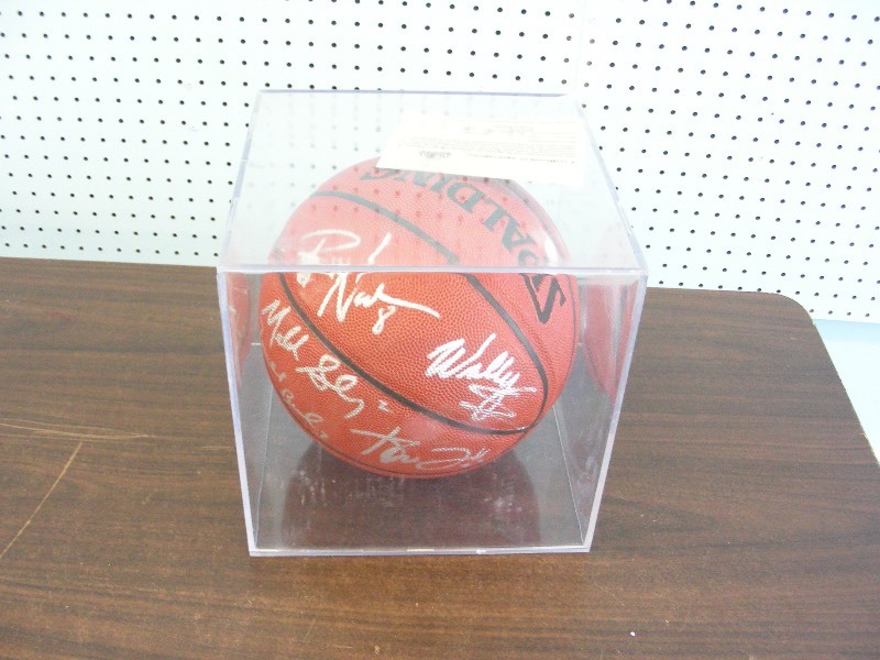 2000 Signed Timberwolves Basketball wCOA Garnet, Sealy, Brandon, etc