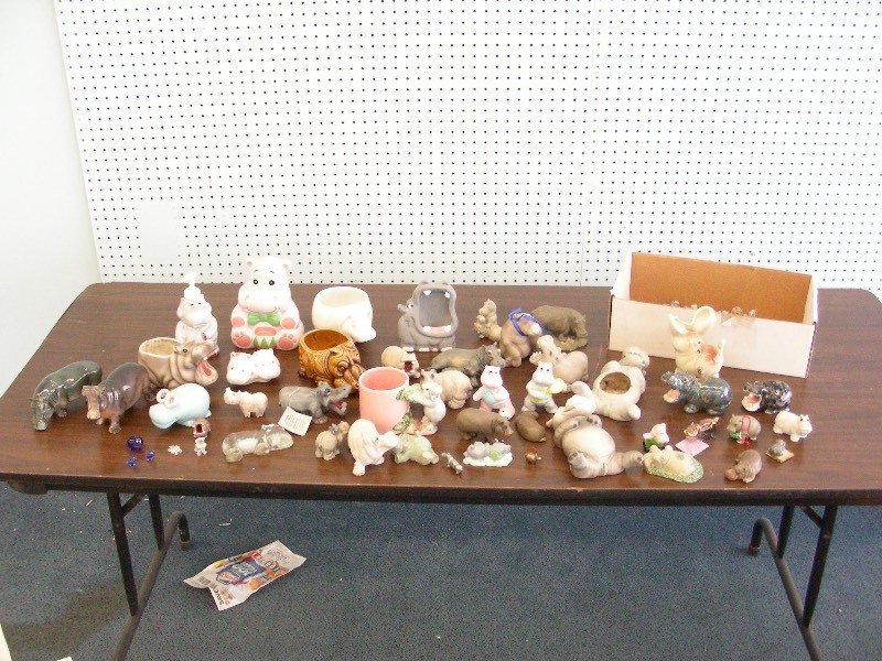 LARGE Collection of Hippopotamus Figurines