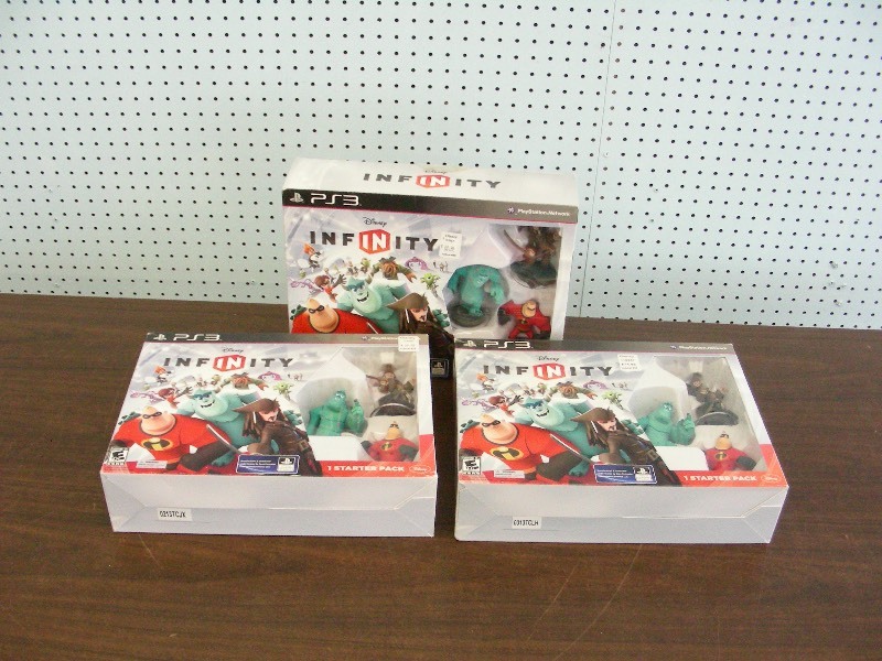 Lot of 3 New Old Stock Disney Infinity PS3 Starter Packs