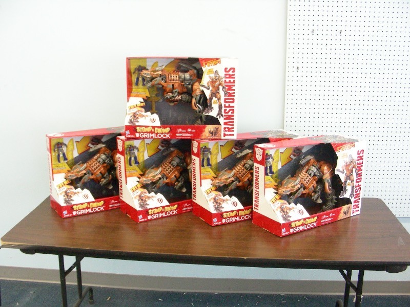 Lot of 5 NIB Hasbro Transformers Chomp and Stomp Grimlock Action Figures