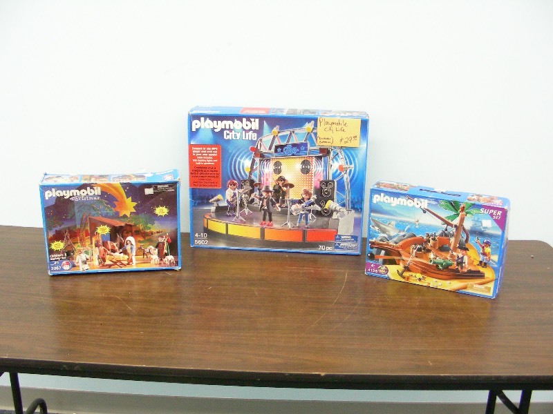 3 Boxed Playmobil Toy Sets