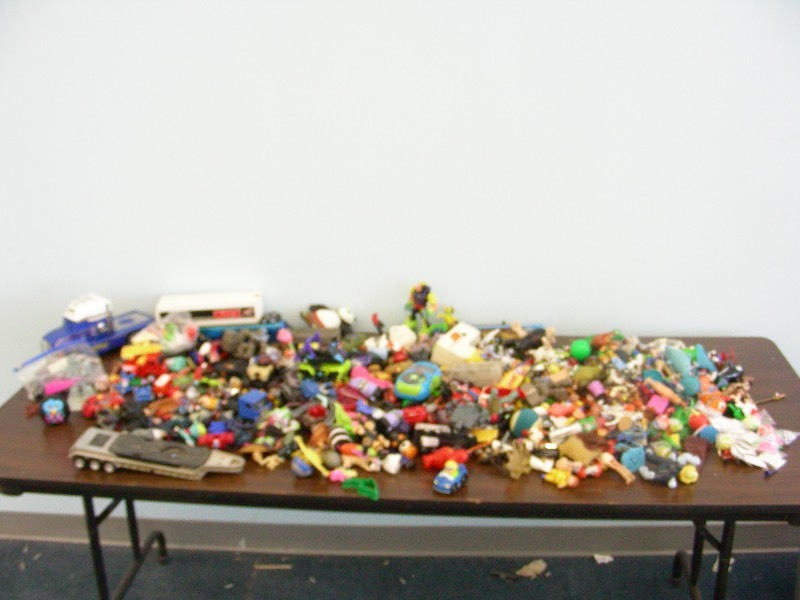 Huge Lot of Misc Action Figures, Toy Parts, etc.
