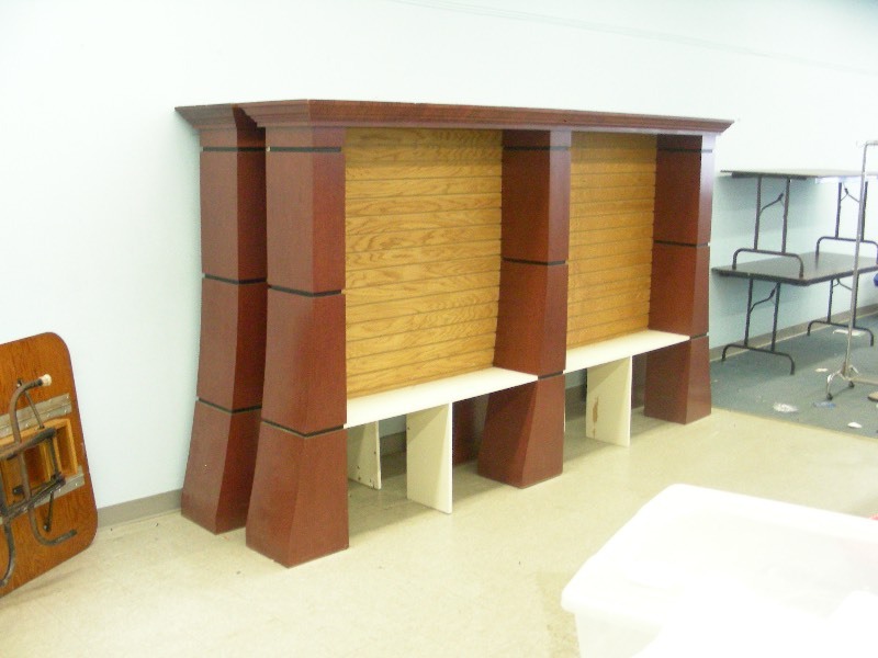 2 Large Retail Designer Display RacksShelves