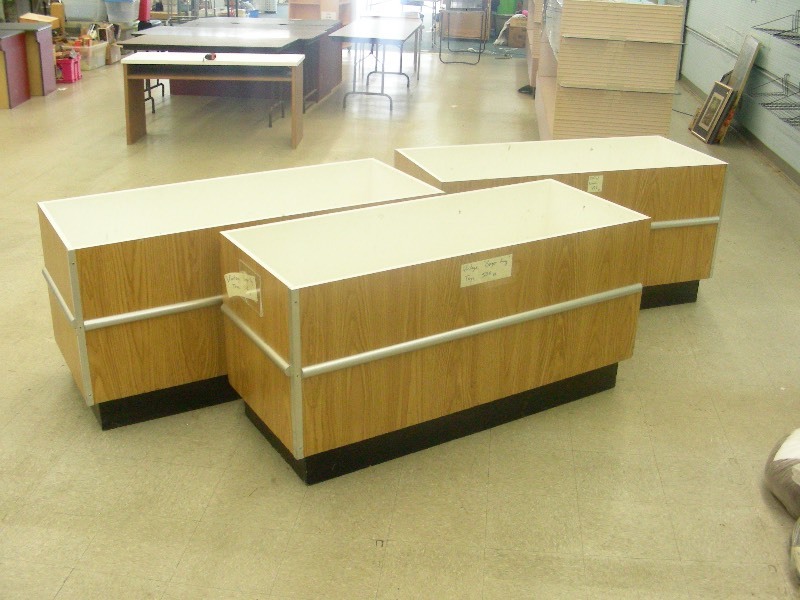 3 Retail Showroom Floor Bins