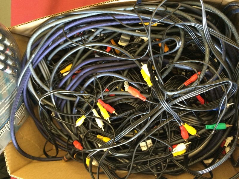 Audio & Video Cables   box lot