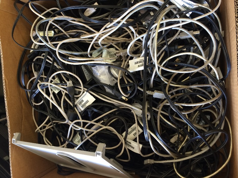 Misc. Power supplies & Cables   box lot