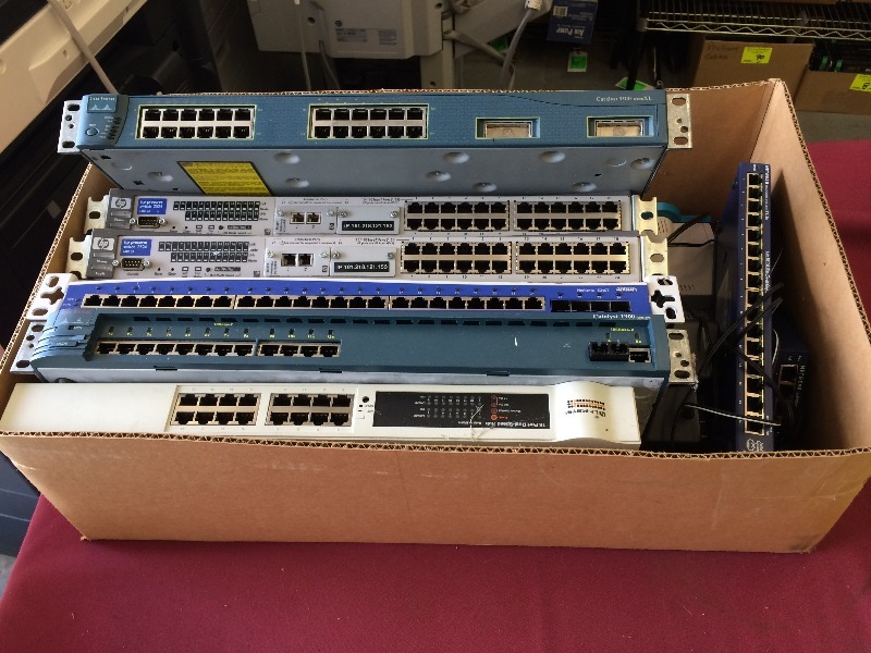 Misc. Network Switches    box lot