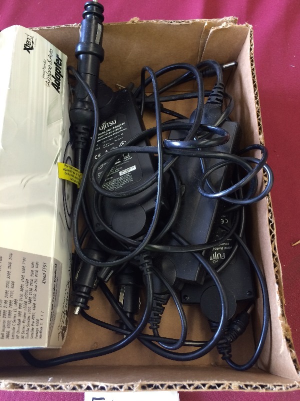 Fujistu laptop Auto Power Adaptors  lot of 4