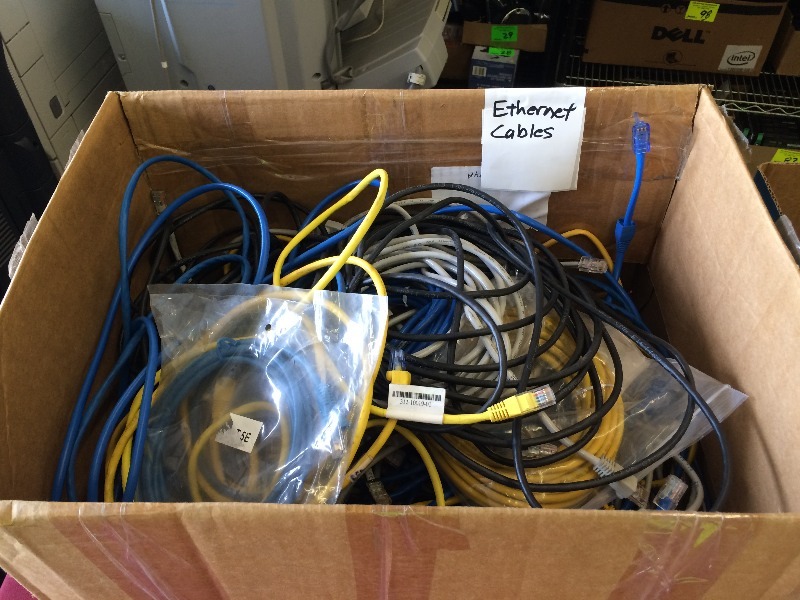 Ethernet cable & Serial Cable    box lot