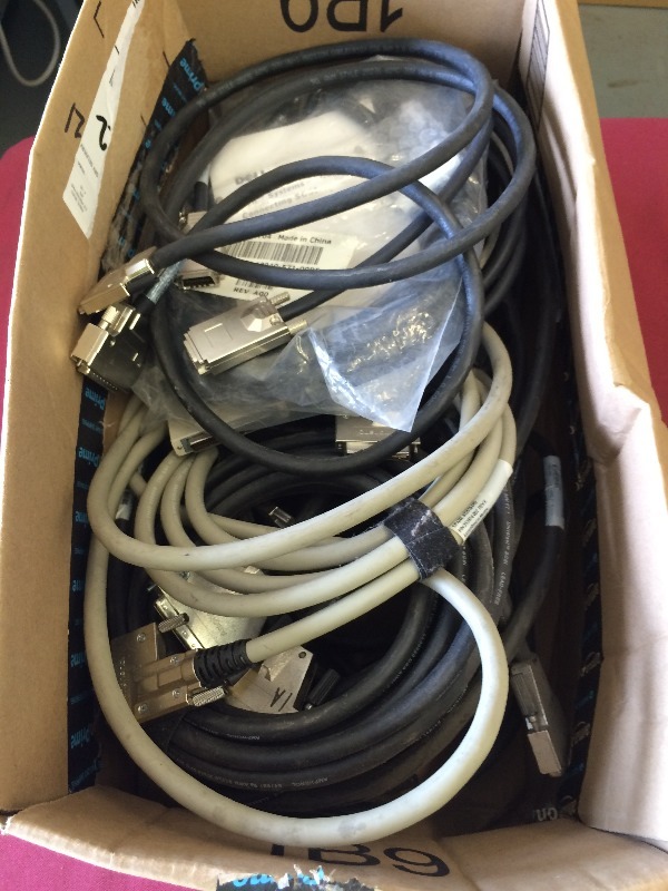 SCSI cables   box lot