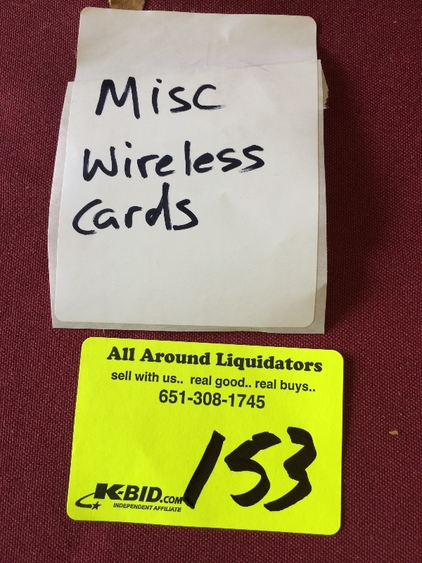 Misc. wireless Cards   box lot