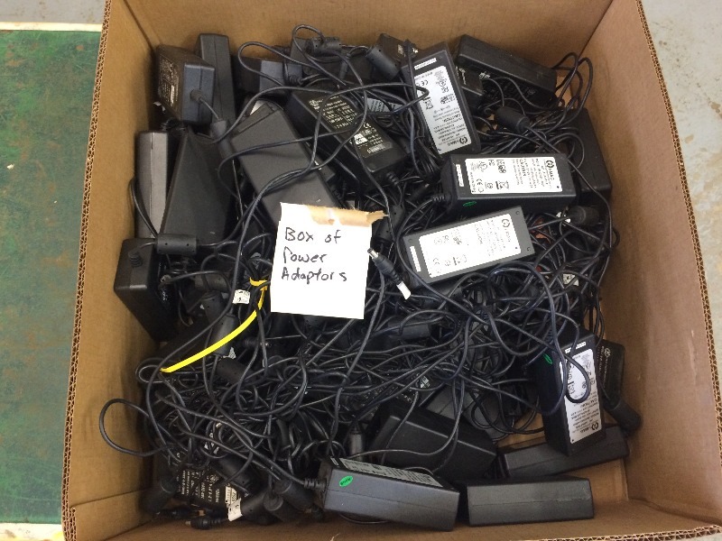Assorted Computer Power Adaptors   box lot