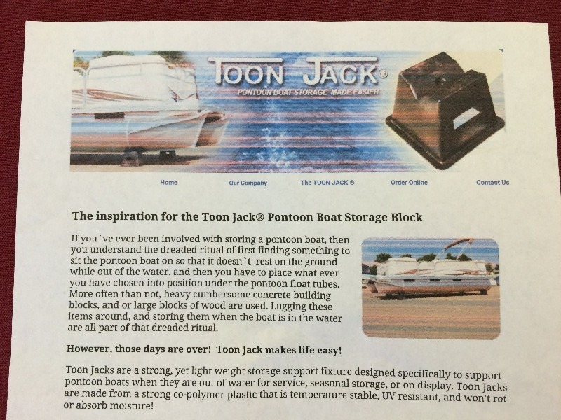 Toon Jacks - Pontoon Storage Blocks - New  Lot of 4