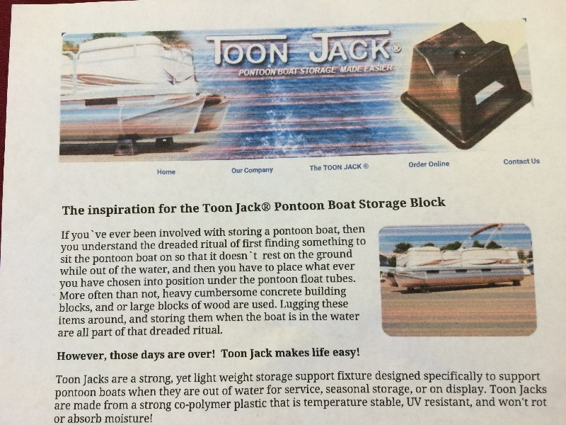 Toon Jacks - Pontoon Storage Blocks - New  Lot of 6