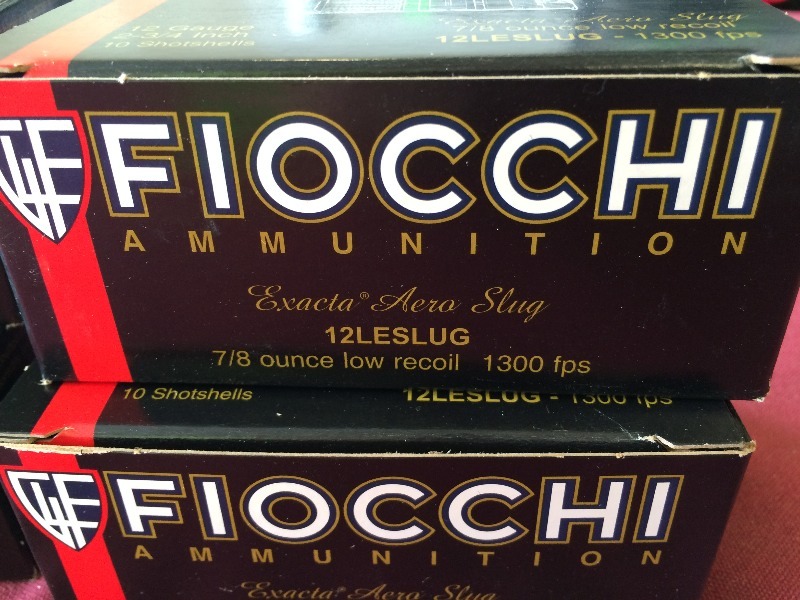 Fiocchi 12 gauge slugs  4 boxes  see all pictures for more details