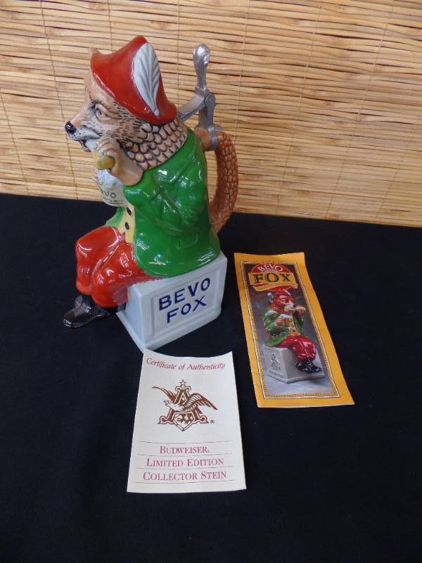 lot 77 image: Anheuser-Busch Steins