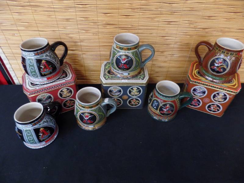 lot 89 image: Anheuser Busch Series Steins