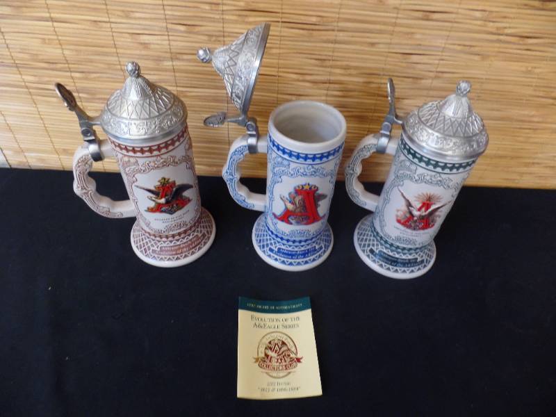 lot 93 image: Anheuser-Busch Series Steins