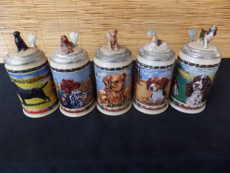 lot 100 image: Budweiser Series Steins