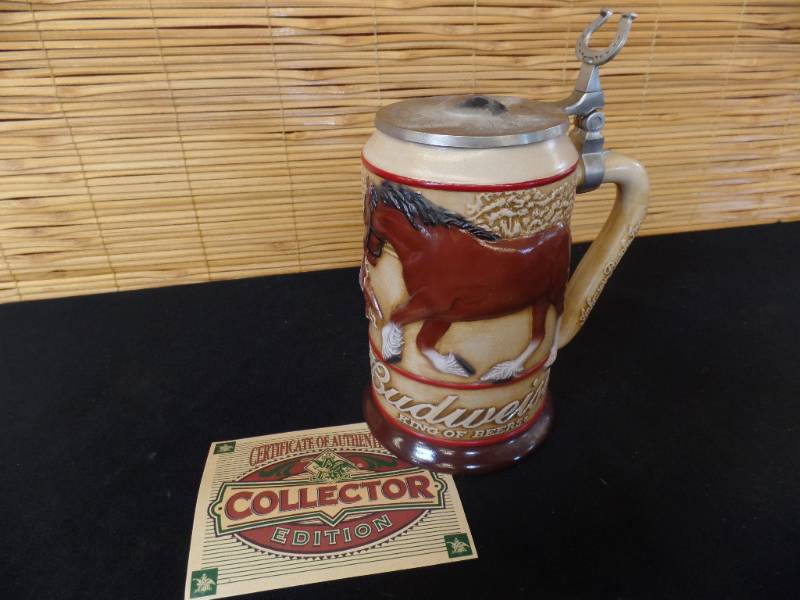 lot 32 image: Budweiser Steins