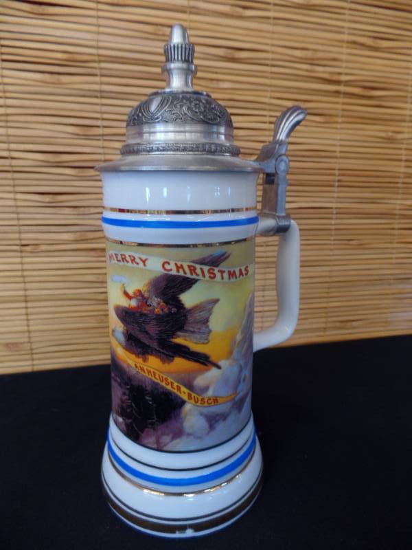 lot 49 image: Anheuser-Busch Christmas Stein