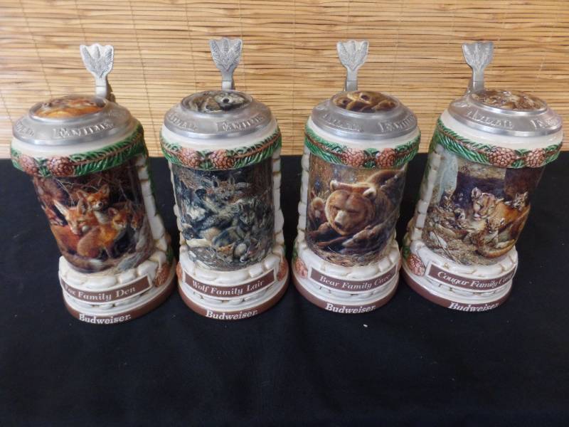 lot 103 image: Budweiser Series Steins