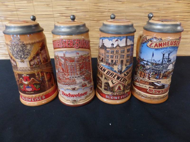 lot 101 image: Budweiser Series Steins